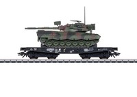 MäRklin H0 48879 Schwerlast-Flachwagen Rlmmps Beladen Mit Modell Des Leopard 1A1