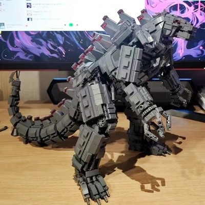 687006 Ideas Dinosaurier Monster Mecha Steine Moc Spielzeug Modellbausteine Haus D