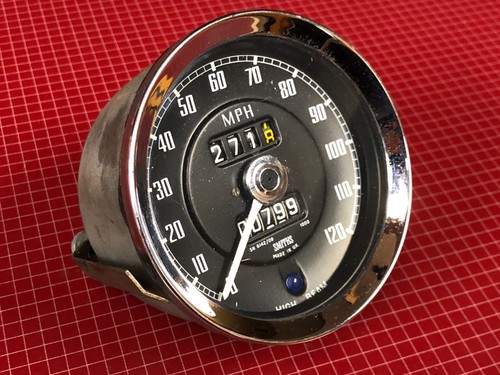 1962-67 MGB Sprite MG Midget Smiths 120 mph Mechanical Speedometer SN 6142/09 - Picture 8 of 12