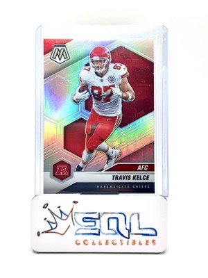 2021 Panini Mosaic #240 Travis Kelce Prizm Silver Kansas City Chiefs