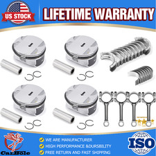 Engine Rebuild Kit Pistonring Connecting Rodsbearings For Chevrolet Gmc 2.4l