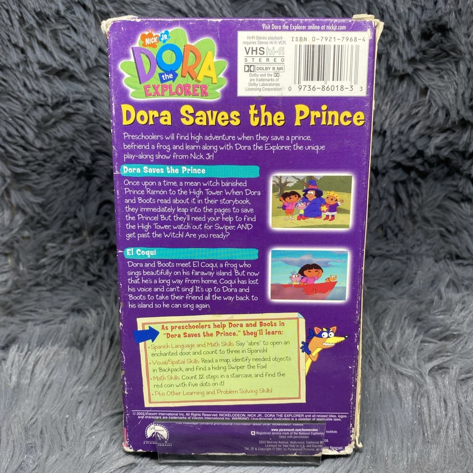 Видеокассета Dora the Explorer, Dora Saves the Prince 2002 рекламная промо-копия - Изображение 4 из 4