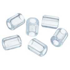 20pcs Kitchen Sink Rack Feet 5mm ID x 10.5mm OD PVC Sink Grid Protector Clear