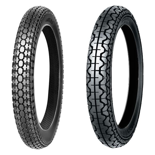 TYRE PAIR MITAS 4.00-19 71P H-02 + 3.50-18 62P H-06