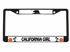 California Girl Car Metal License Plate Frame Personalized California Girl Car Metal License Plate Frame Personalized