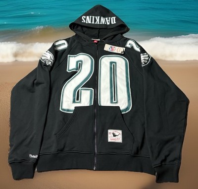 MITCHELL & NESS PHILADELPHIA EAGLES L BRIAN DAWKINS HOODIE $150 RETAIL NWT NFL
