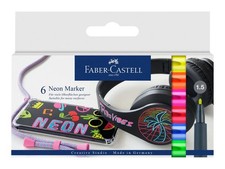 FABER-CASTELL 160806 6pcs Blue Green Orange Red Purple Yellow 1.5mm Box