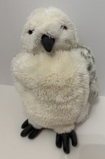 Wizarding World Of Harry Potter Owl Hedwig Hand Puppet Swivel Head Plush Toy 13"