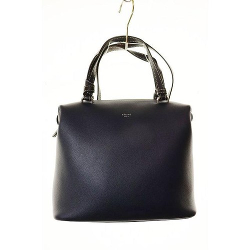 CELINE Bag: Small Soft Cube Navy W23H20D10cm w/dust bag;