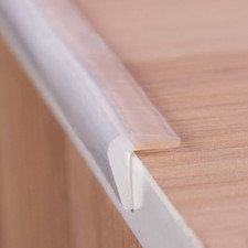 Edge Protector 100 Silicone, Baby Proofing Thin Corners Clear Guards, Pre-Tape