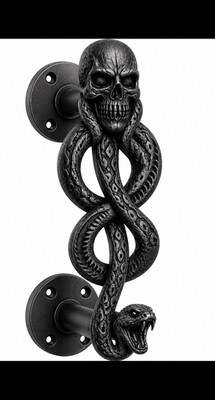 Harry Potter Dark Mark Barn Door Style Door Handle