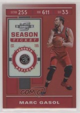 2019-20 Panini Contenders Optic Season Ticket Red Prizm Marc Gasol #45 0nr3