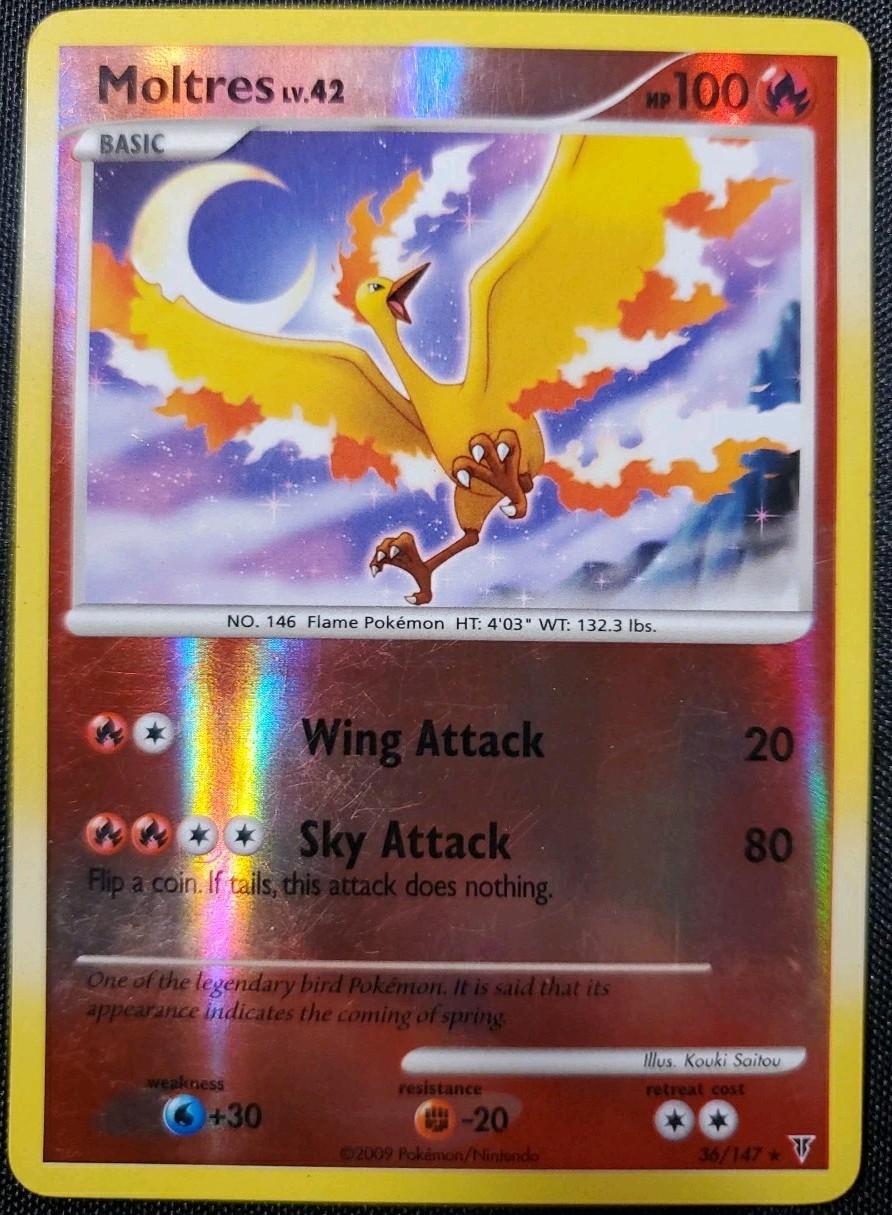 Moltres 36/147 Supreme Victors Reverse Holo LP Pokemon Card Tcg See Detailed Pic