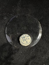 Vintage Pocket Watch Glass Crystal Round Replacement Marked 20 9/16, 23 3/4, 5
