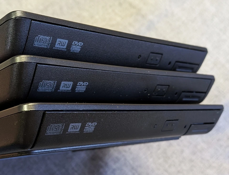 Lot Of 3 Genuine DELL Latitude K01B External Optical Drive Bay DVD R/RW  - Image 3 of 4