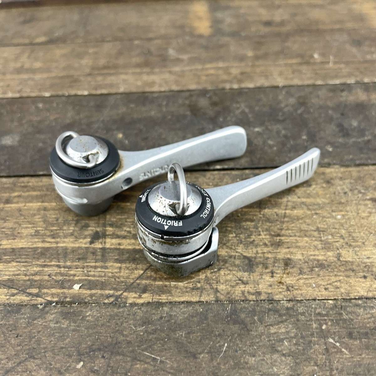 Vintage SunTour Index Control Downtube Shifters 6s Friction