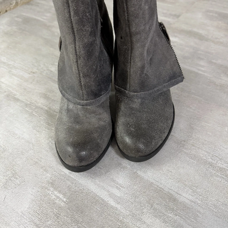 Botas de gamuza hasta la rodilla Fergie Footwear para mujer US 5,5 M/negras/grises Foto 4 de 4