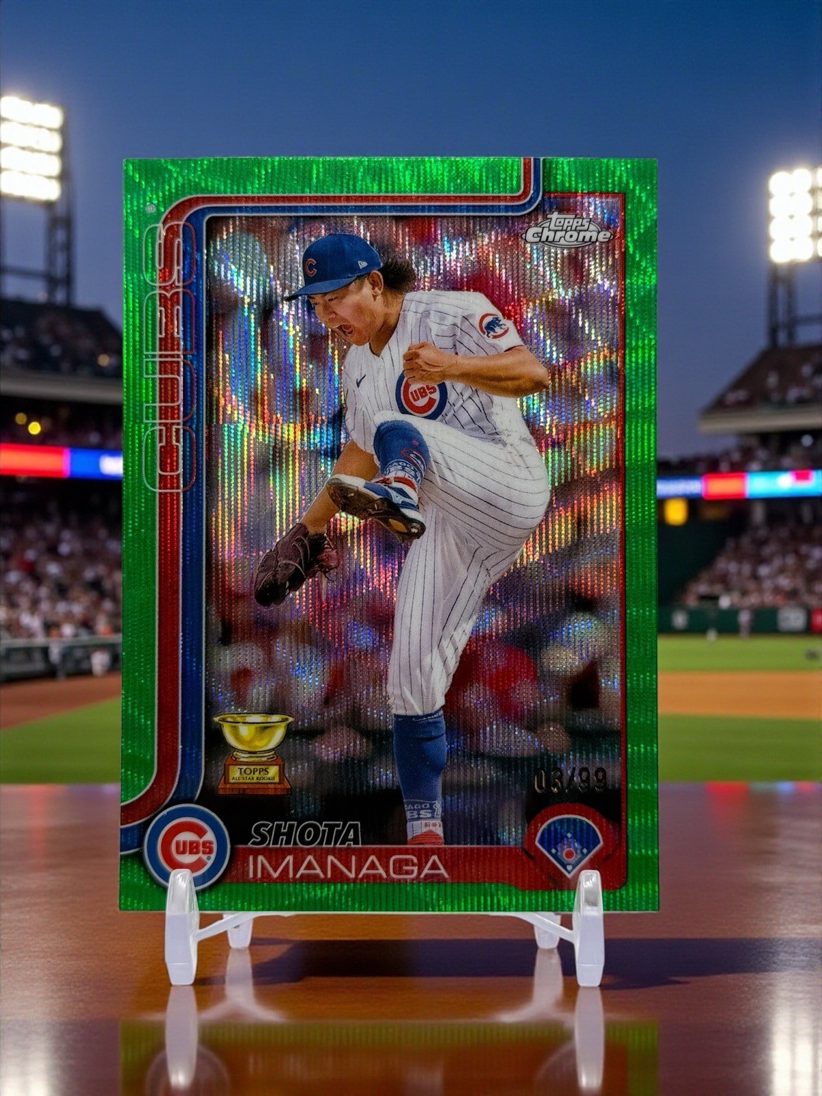 2025 Topps Chrome - Shota Imanaga #149 Green Refractor /99