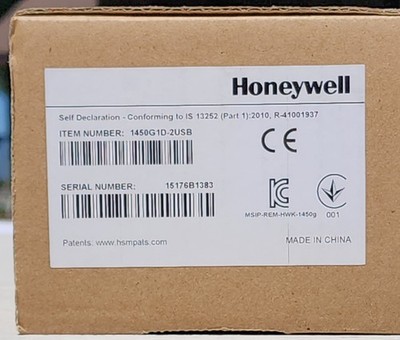Honeywell 1450G 1450G1D-2USB Handheld Barcode Scanner Kit