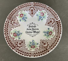 B&auml;uerliche Volkskunst, Keramik Teller, Villeroy & Boch Dresden,