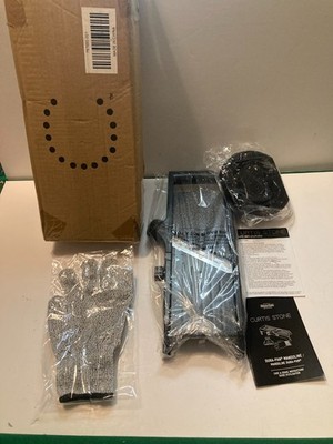 NEW Open Box Curtis Stone Dura-Pan Nonstick Mandoline Black With Cut Proof Glove