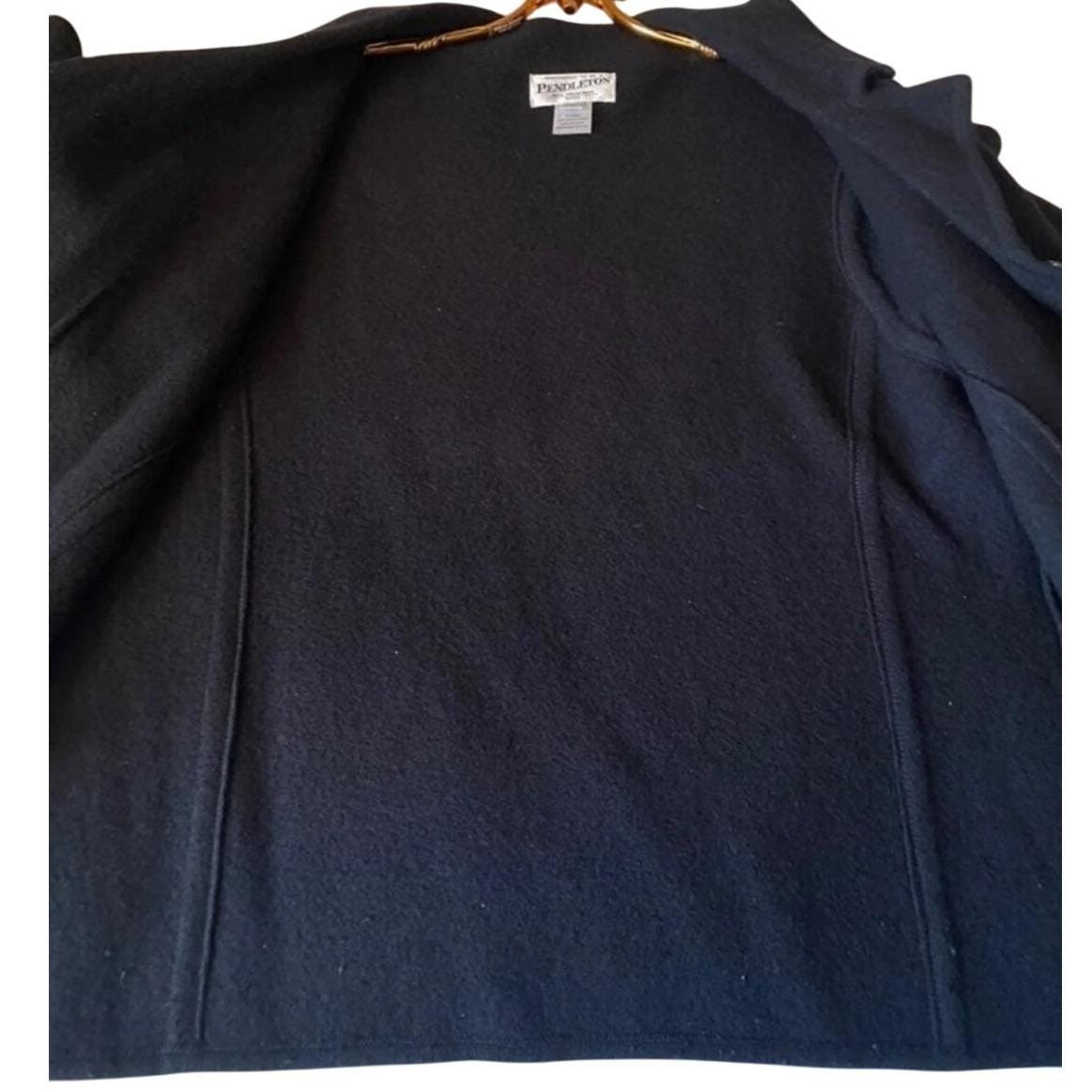 Pendleton Vintage Merino Wool Black Embroidered W… - image 5