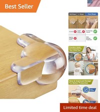 Stylish 12 Pack Baby Corner Protectors - Transparent Edge Safety Solution