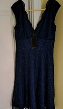 Stunning Ariella Navy lined dress size 12 