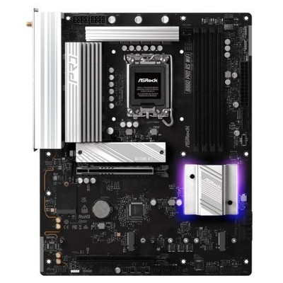 Asrock B860 PRO RS WIFI Intel B860 1851 Atx 4 Ddr5 Hdmi Dp Wi-Fi 6E 2,5G Lan Rgb