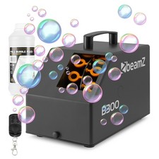 BeamZ B300 Bubble Machine - DJ Bubble Machine with Wireless Remote & 1L Fluid