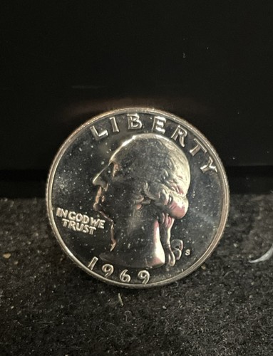 1969 S Gem Proof Washington Quarter With A Deep Cameo 191