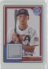 2023 Panini USA Baseball Stars & Stripes Material Holo 10/50 Dane Perry tj1