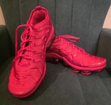 Nike Air VaporMax Plus Triple Red Men s Low Top Sneakers CW6973-600 Men's 11.5