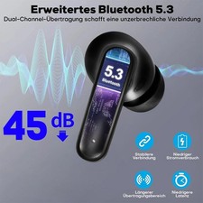 Bluetooth 5.3 Kopfhörer, In Ear Kopfhörer Kabellos Ohrhörer Touch Headset Sport – Bild 14