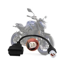 OBD2 Adapter for Yamaha 4 Pin to 16 Pin Diagnostic Cable,OBD Connector Fit for