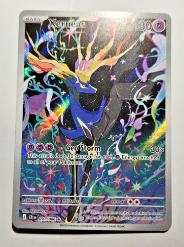 Pokémon TCG Chaos Rising Xerneas Illustration Rare 91/86 NM