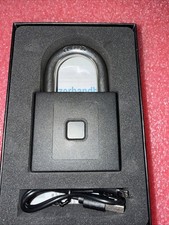 Fingerprint Padlock eLinkSmart Keyless Heavy Duty Padlock Outdoor Waterproof 1CM