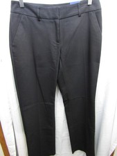 NEW WOMENS APT. 9 TORIE STRAIGHT MID RISE BLACK DRESS PANTS SIZE 4 S INSEAM 30"