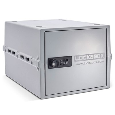 Lockabox One Premium Lock Box Opal White Medium