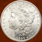 1897 S Morgan Silver Dollar-Lustrous Coin