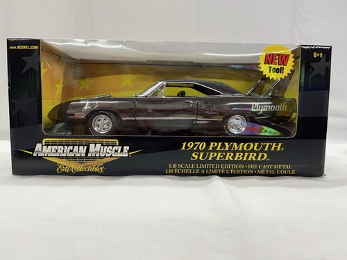 1/18 Ertl American Muscle 1970 Plymouth Superbird Black Chrome Chase Unit