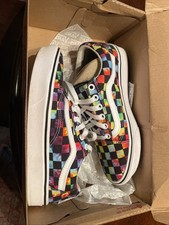 VANS COMFYCUSH Old Shook Rainbow Black White 5.0 Tie-Dye Checker