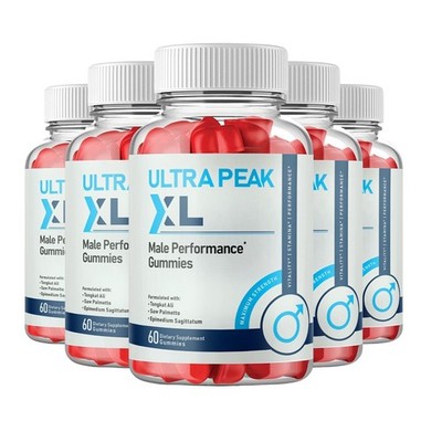 5-Pack Ultra Peak XL Gummies - UltraPeak Daily Male Health Support - 300 Gummies