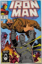 Iron Man #268 Marvel Comics 1991 Direct Edition F+ Sleeve & Board