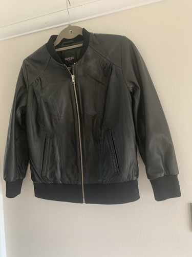 SOAKED Leather Jacket JACKET S BLACK Lambs Leather - Picture 1 of 7