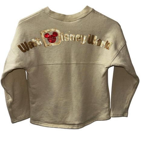Disney World Santa Mickey Mouse Sequin Christmas Spirit Jersey 2022 Sweatshirt - Picture 2 of 9