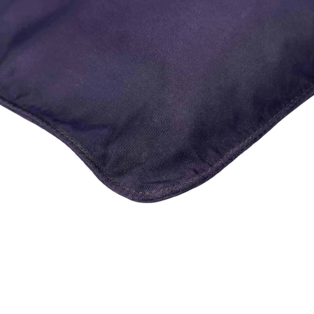 PRADA shoulder bag nylon purple women s triangular logo Used thumbnail 8