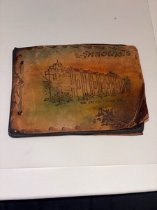 Antique 1920s California Souvenir Leather Photo Album -Vernacular Snapshots