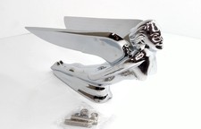 Chrome Flying GODDESS HOOD ORNAMENT w/ Horizontal Wings