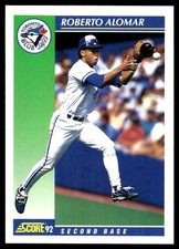 Roberto Alomar 1992 Score #15 Blue Jays MLB READ FREE SHIPPING AutographDen
